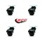 Service Caster 2 Inch Gloss Black Hooded Top Plate Ball Casters, 4PK SCC-TP01S20-POS-GB-4 - alternate 6